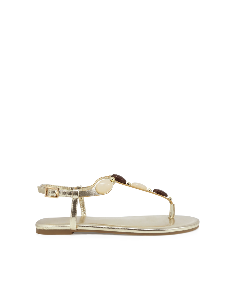 FRANCEEN - GOLD METALLIC-NEUTRAL-Sandals-Billini-Billini