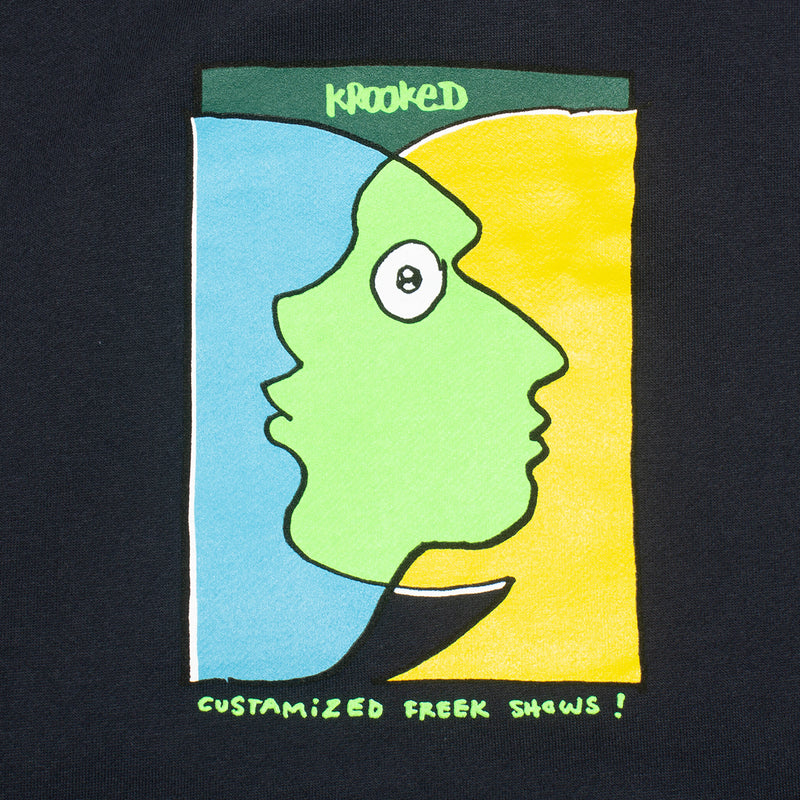 Krooked | Freak Shows Hoodie Color : Navy / Multi