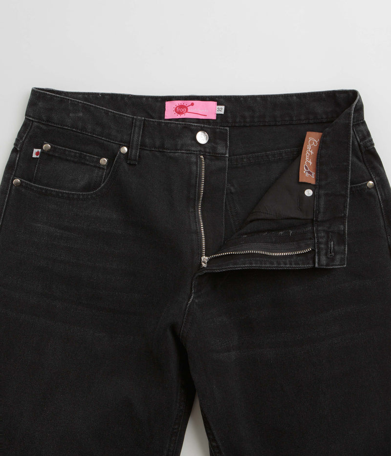 Frog Relaxed Fit Bootcut Jeans in Black