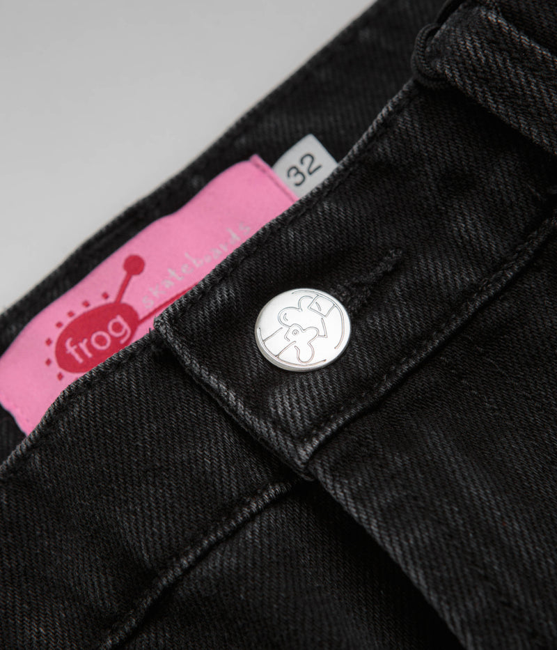Frog Relaxed Fit Bootcut Jeans in Black