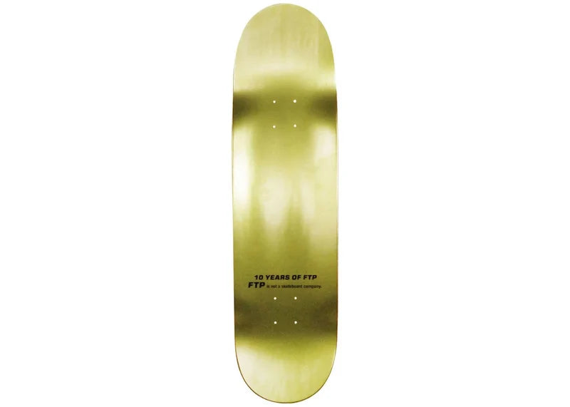 FTP Logo Skateboard Deck Gold