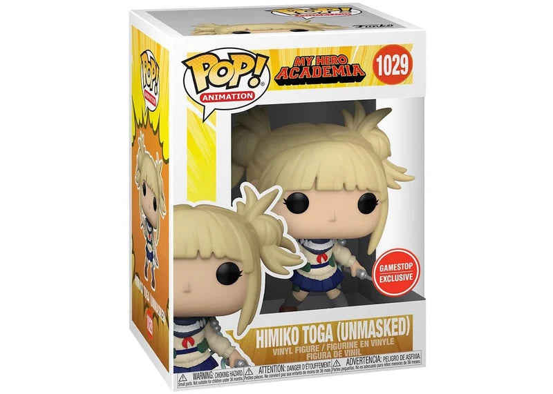 Funko Pop! Animation My Hero Academia Himiko Toga (Unmasked) T-Shirt Bundle GameStop Exclusive Figure #1029