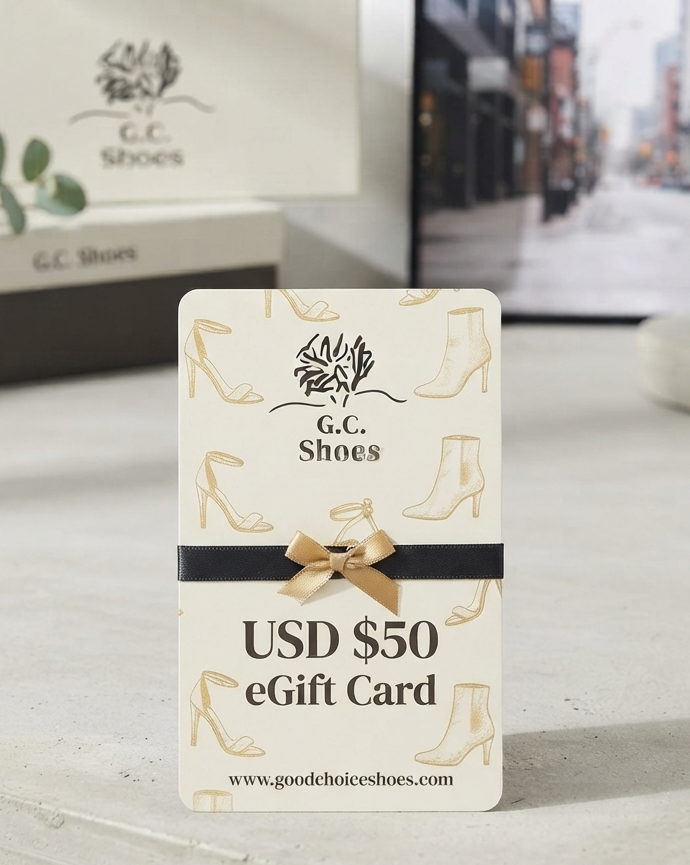 G.C. Shoes eGift Card – The Perfect Fashionable Gift for Her