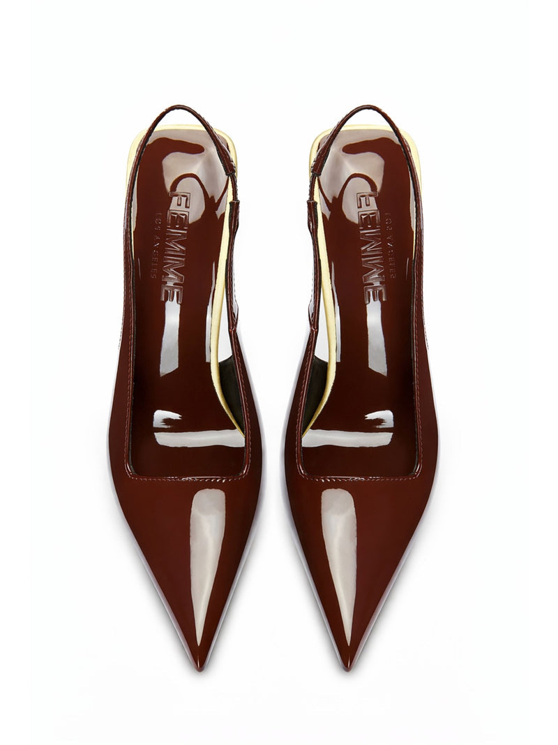 G63X Slingback 120 - Brown Two Tone - FEMME LA