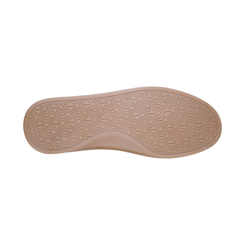 Ginger White Perforated Leather Flats Bottom