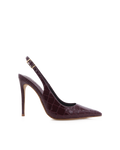 GIOVINA - DARK CHERRY PATENT CROC-PUMPS-Billini-Billini