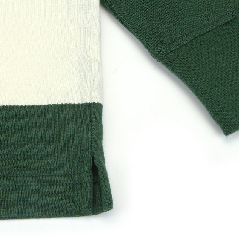 Quartersnacks  Globe Rugby ShirtGreen / Ecru