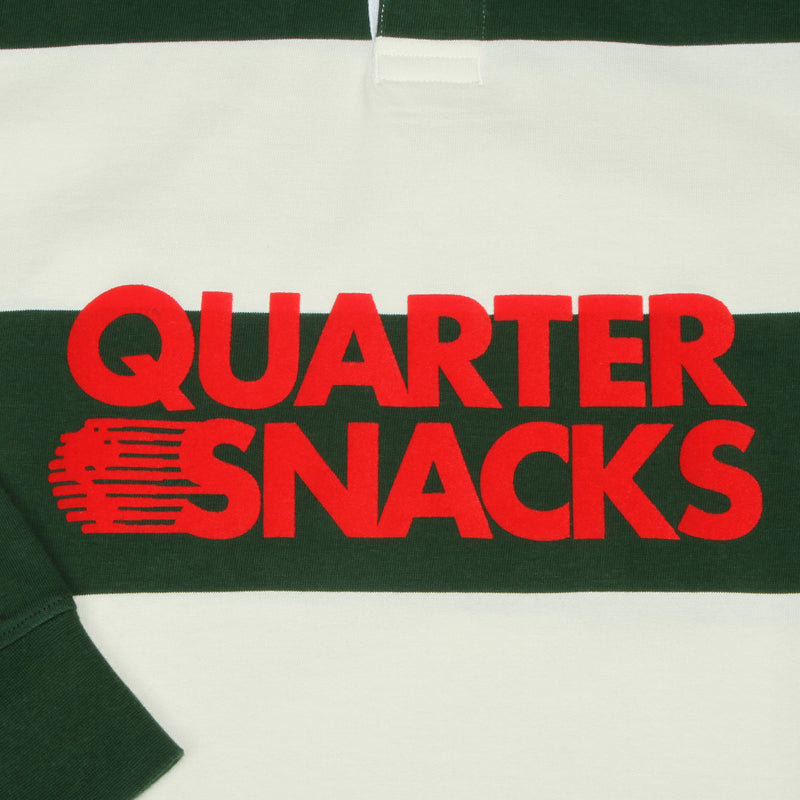 Quartersnacks  Globe Rugby ShirtGreen / Ecru