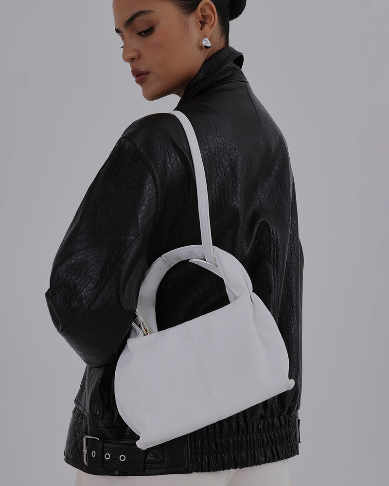 GLORIA HANDLE BAG - WHITE-Handbags-Billini-Billini