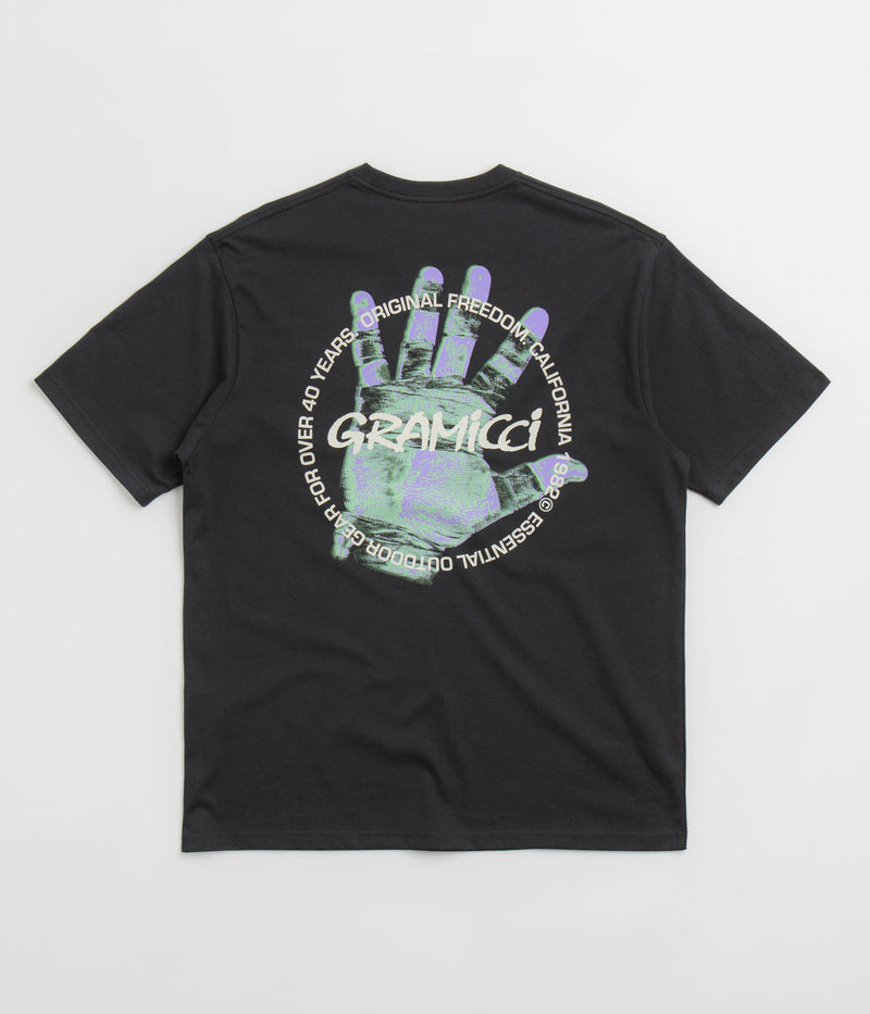Gramicci Climbers Hand T-Shirt in Vintage Black