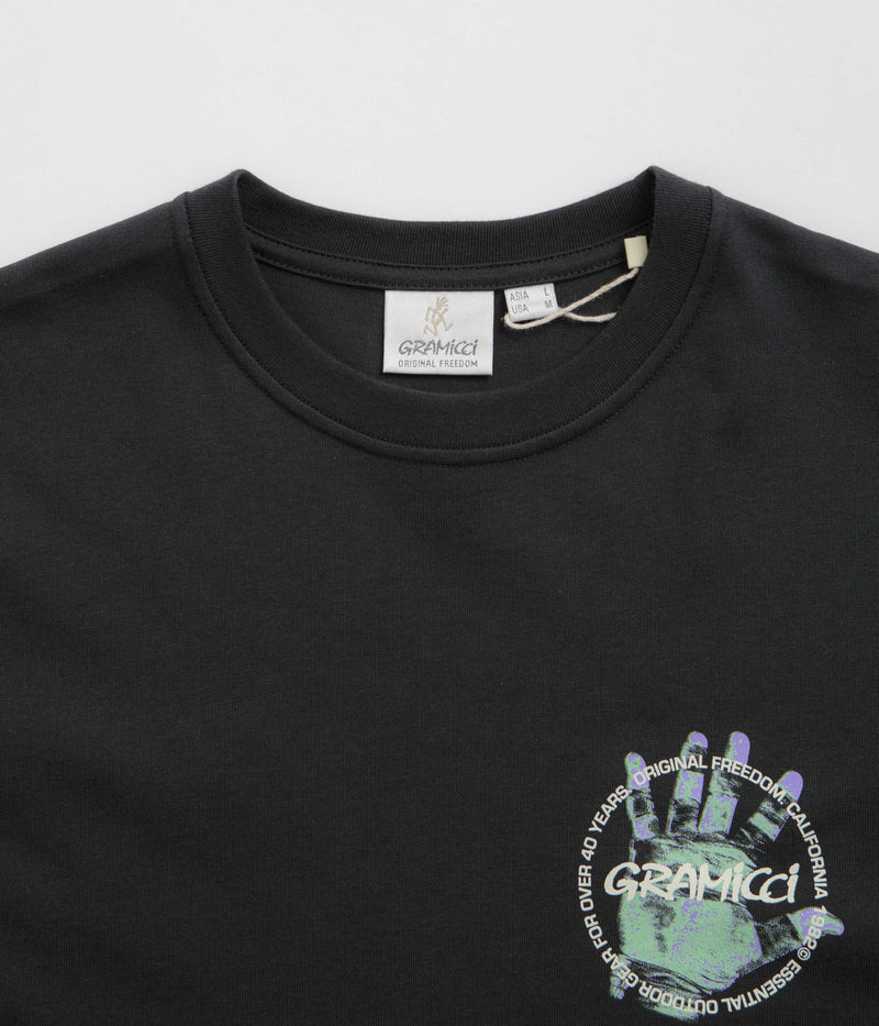 Gramicci Climbers Hand T-Shirt in Vintage Black