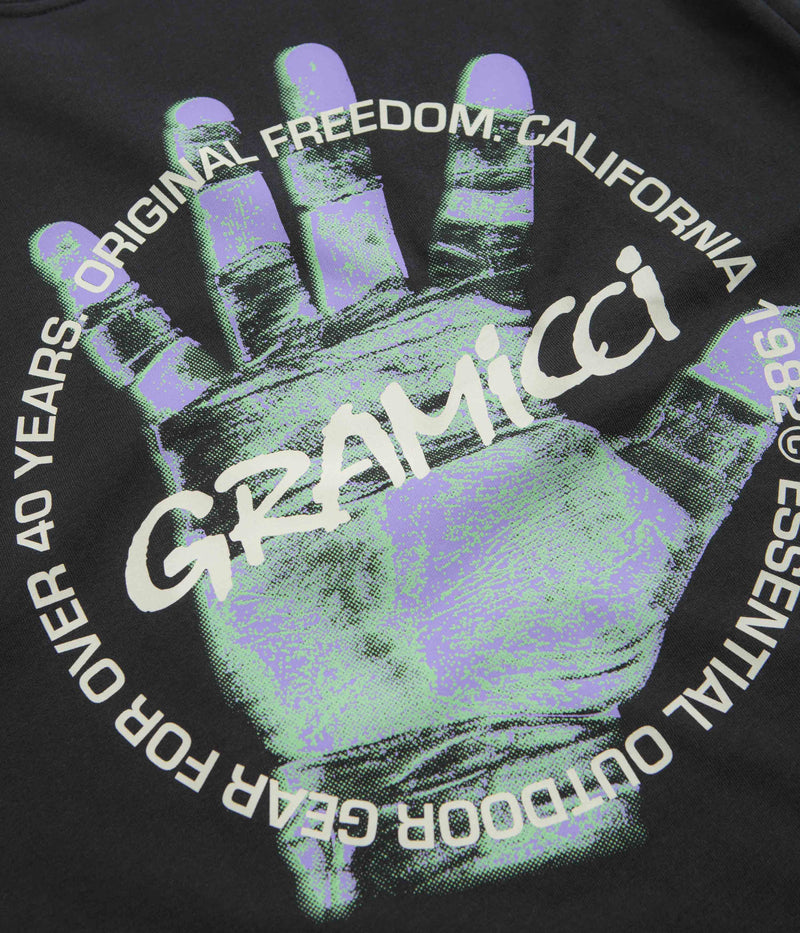 Gramicci Climbers Hand T-Shirt in Vintage Black