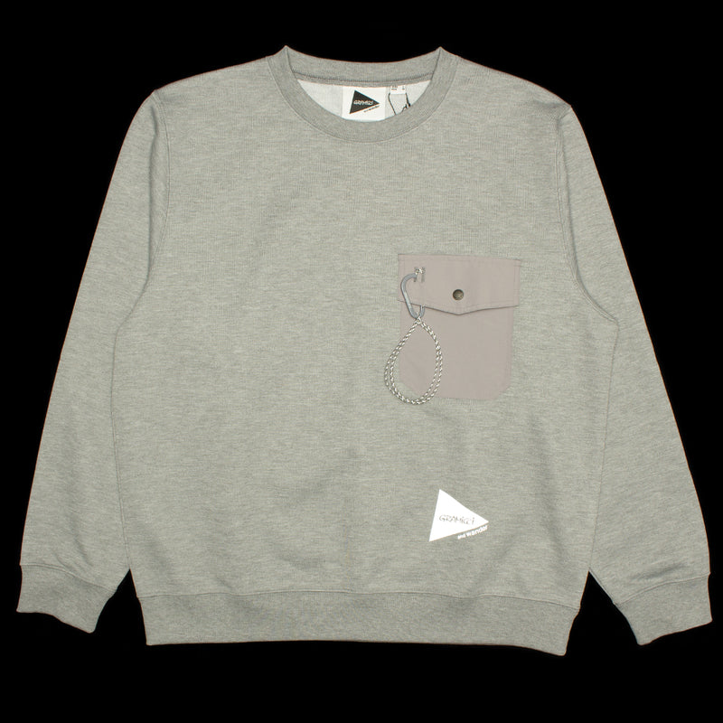 Gramicci x and Wander | Pocket Crewneck Sweatshirt