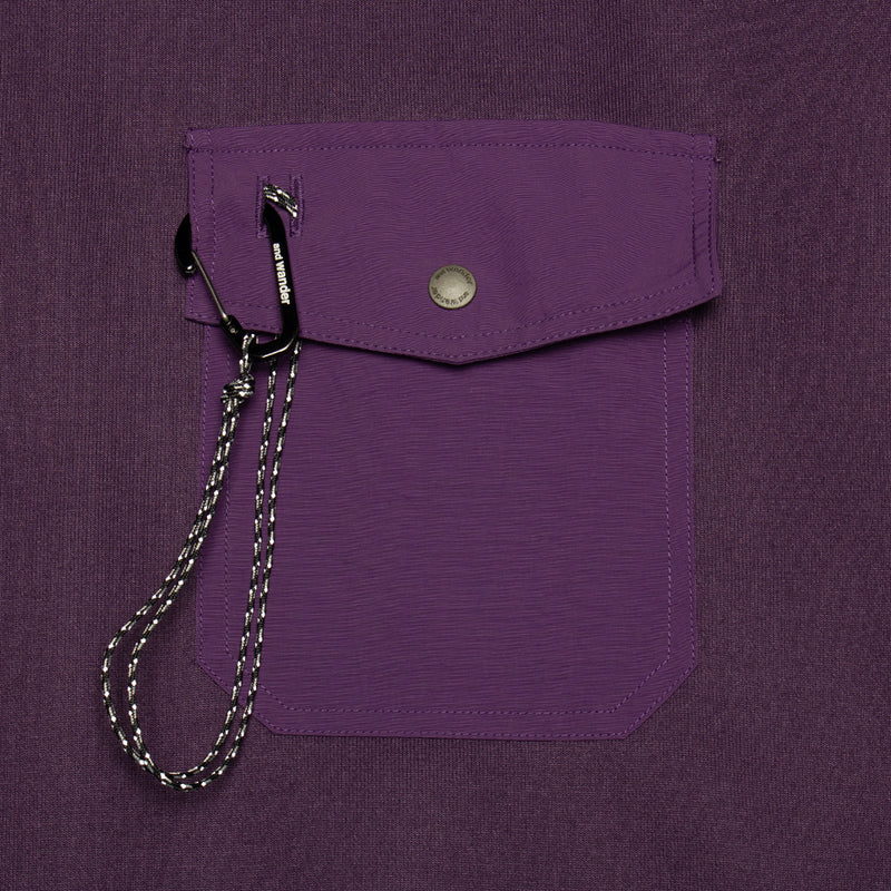 Gramicci x and Wander | Pocket Crewneck Sweatshirt purple
