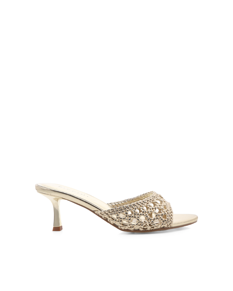 GWYNDA - GOLD METALLIC-Heels-Billini-Billini