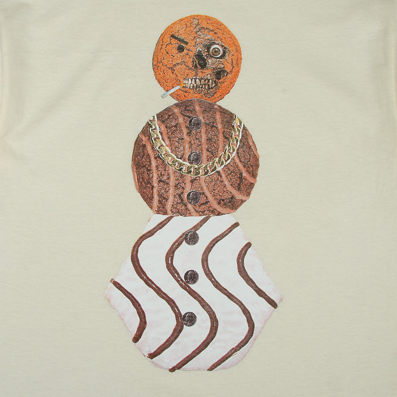 Quartersnacks Halloween Snackman T-Shirt Cream