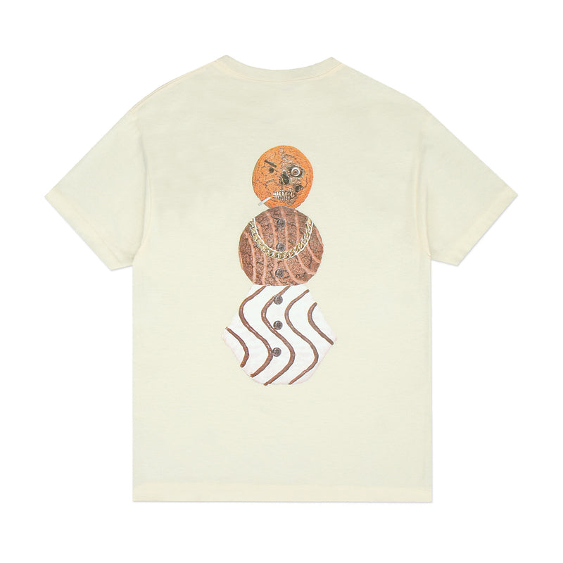 Quartersnacks Halloween Snackman T-Shirt Cream
