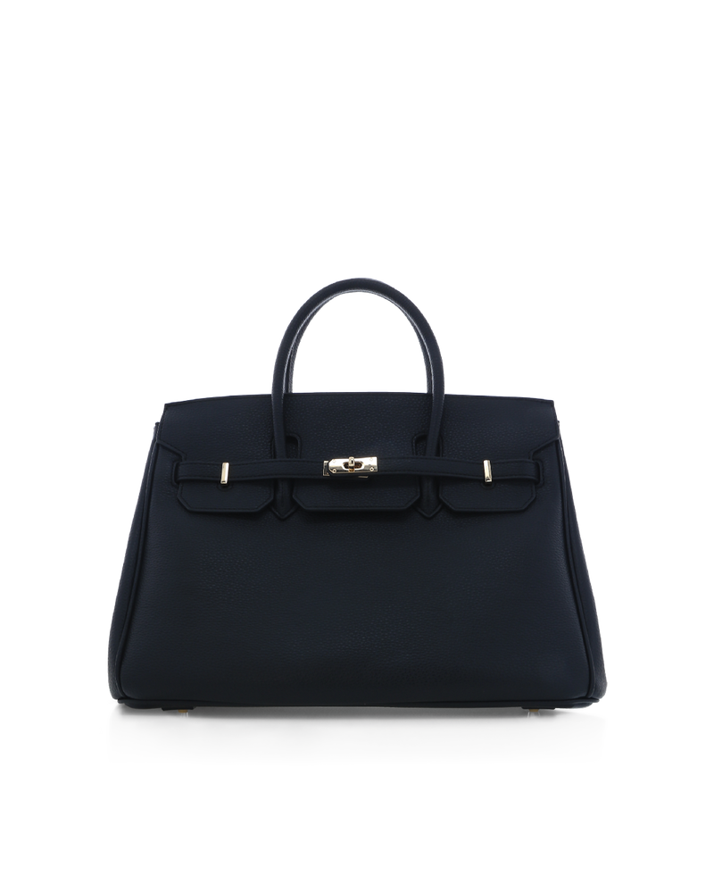 HAMPTON LARGE BAG - BLACK PEBBLE-Handbags-Billini-Billini
