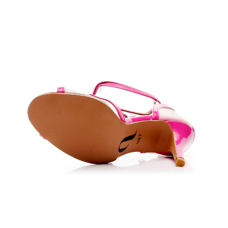 Harley - Pink Vegan Patent - Street Sole
