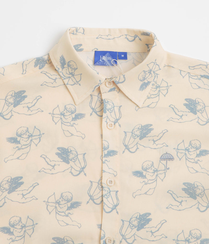 Helas Angels Short Sleeve Shirt in Beige