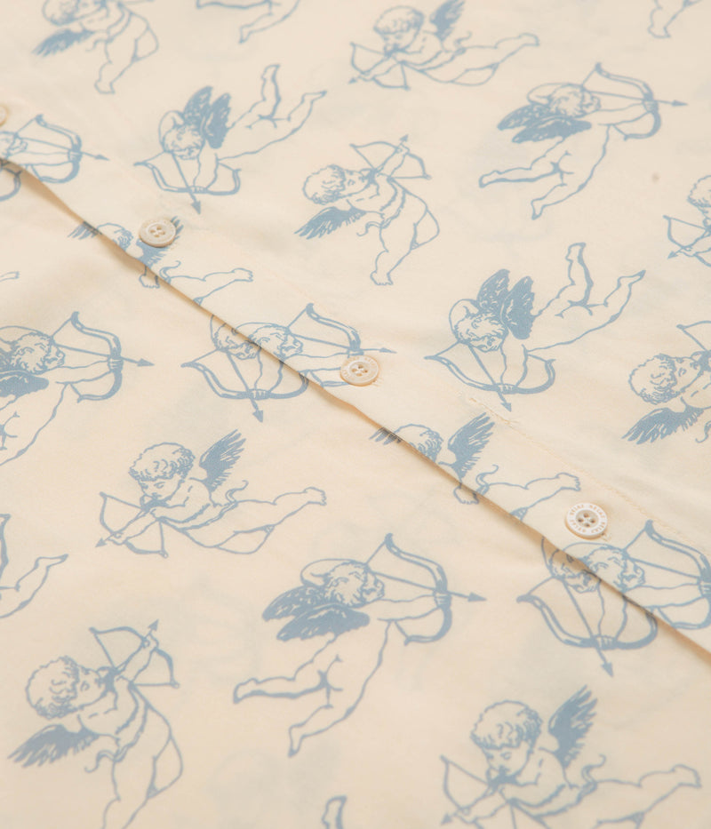 Helas Angels Short Sleeve Shirt in Beige