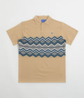 Helas Ete Knit Polo Shirt in Beige