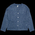 Reception | Henry Wool Cardigan white mid blue