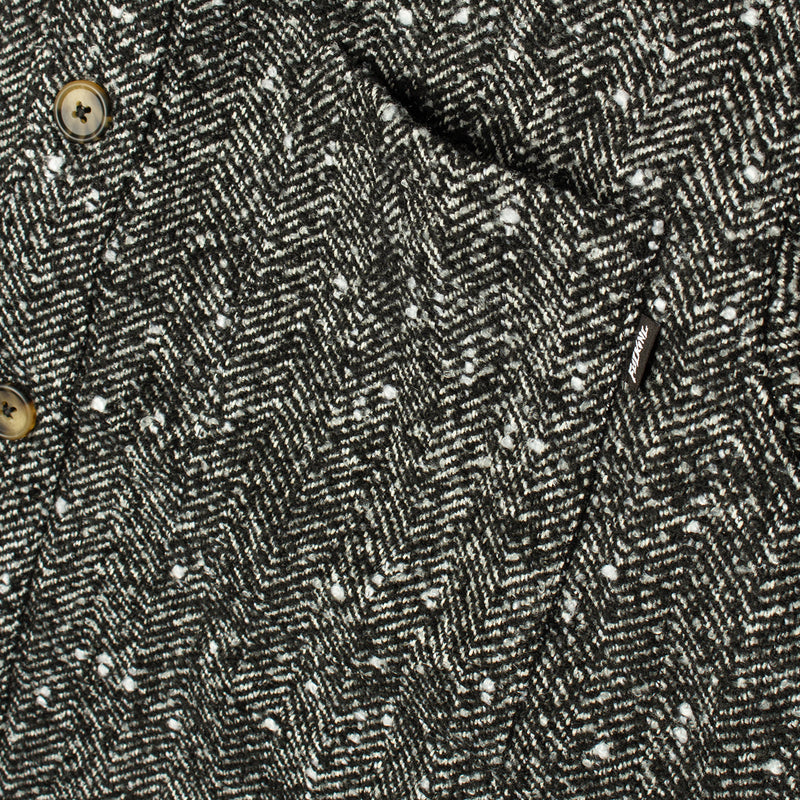 Fucking Awesome | Herringbone Heavyweight Flannel Overshirt  Color : Black