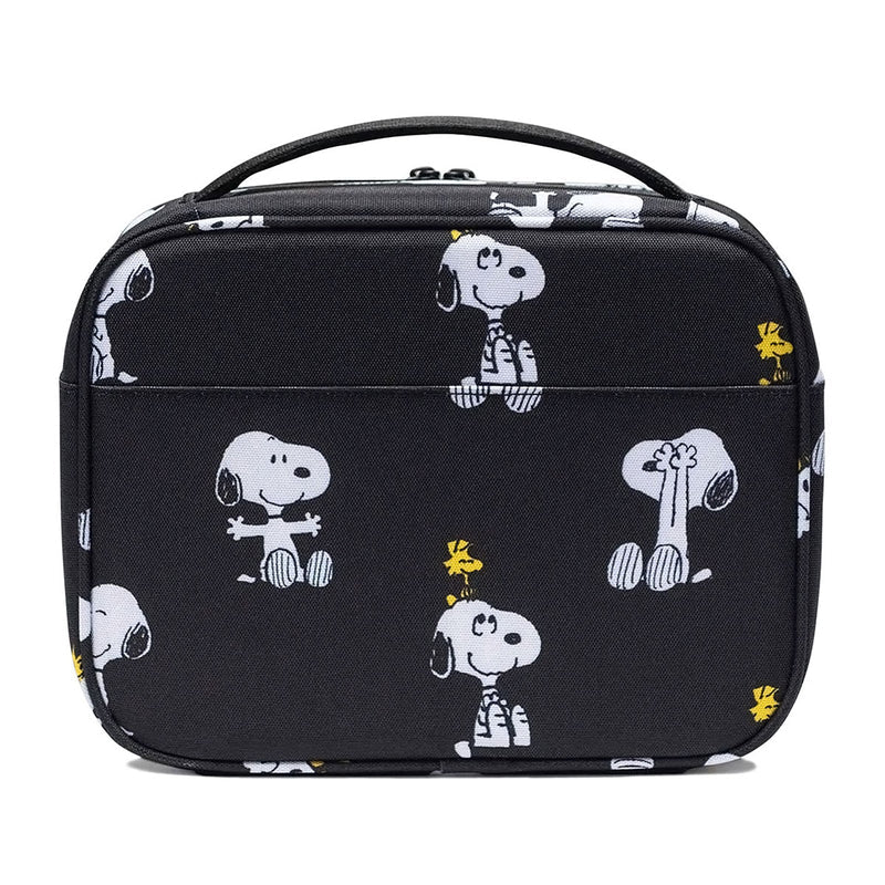 Herschel Supply x Peanuts Pop Quiz Lunch Box - Snoopy And Woodstock Black