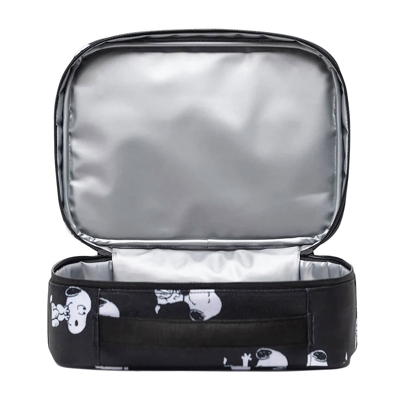Herschel Supply x Peanuts Pop Quiz Lunch Box - Snoopy And Woodstock Black