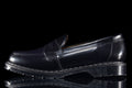 Solovair | Hi-Shine Penny Loafer Style # S0-970-BK-G Color : Black