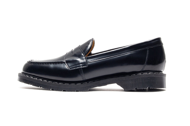 Solovair | Hi-Shine Penny Loafer Style # S0-970-BK-G Color : Black