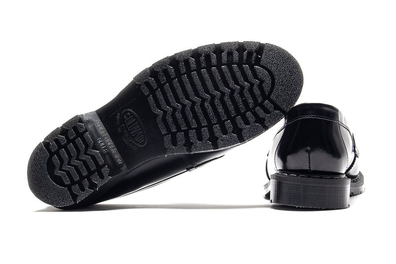 Solovair | Hi-Shine Penny Loafer Style # S0-970-BK-G Color : Black
