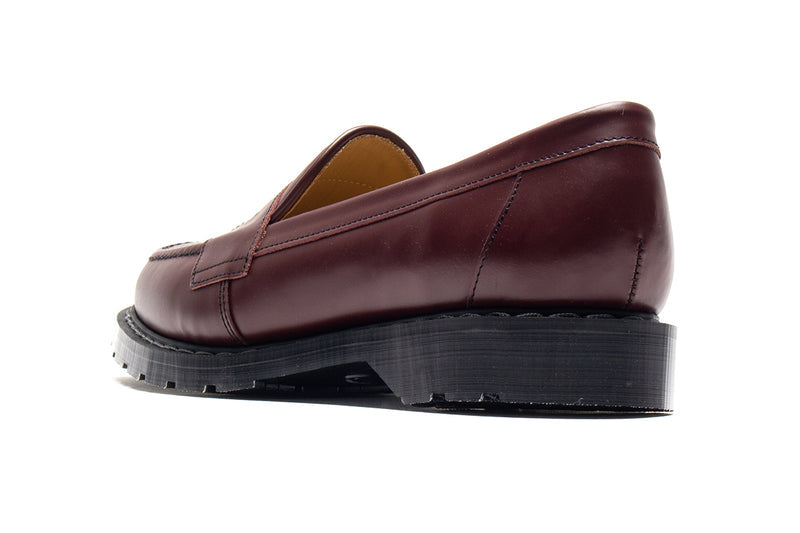 Solovair | Hi-Shine Penny Loafer Style # S0-970-OX-G Color : Oxblood