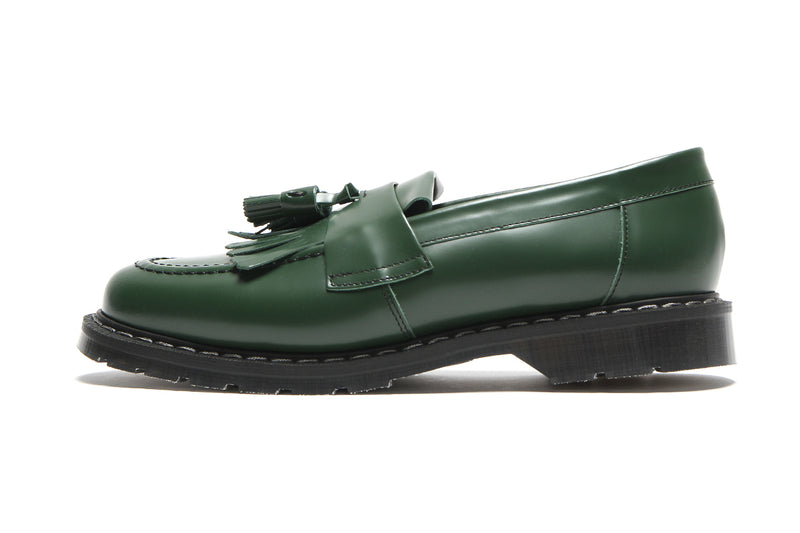 Solovair | Hi-Shine Tassel Loafer Green