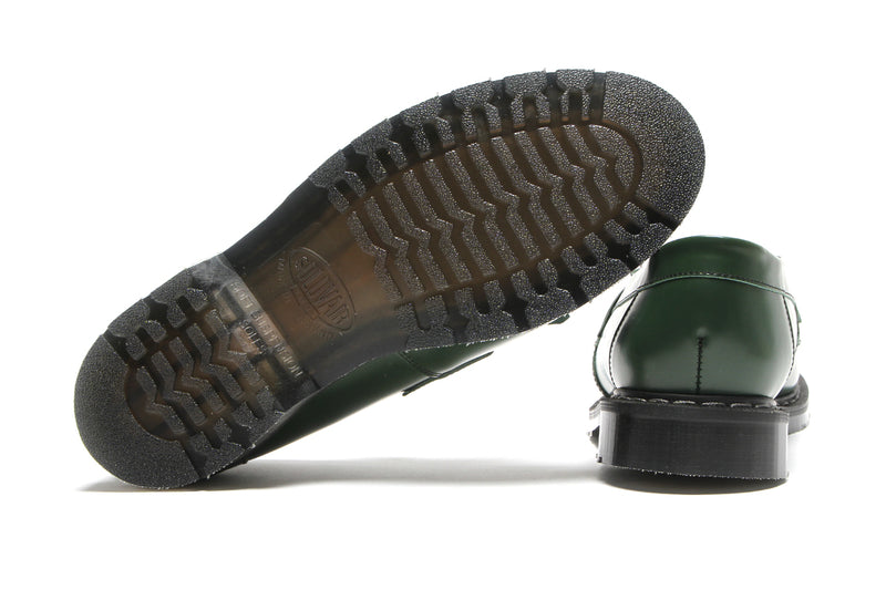 Solovair | Hi-Shine Tassel Loafer Green