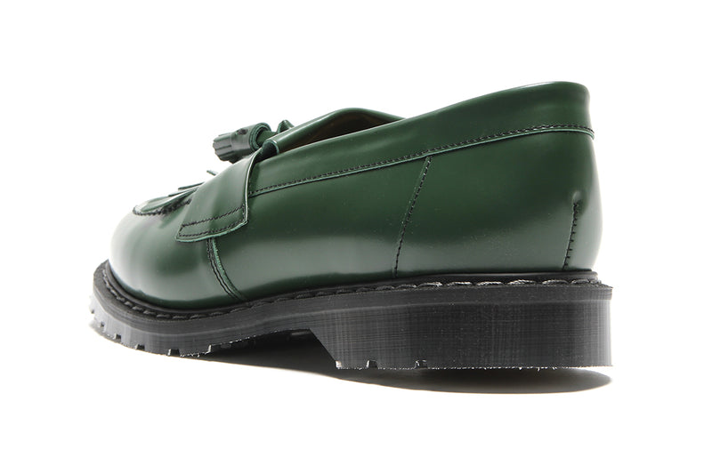 Solovair | Hi-Shine Tassel Loafer Green