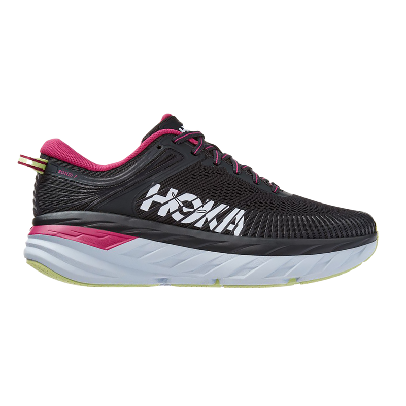 Hoka Bondi 7 - Blue Graphite - Festival Fuchsia