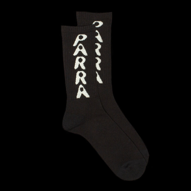 <ul> <li><span style="color: #cccccc;">by Parra | Hole Logo Crew Sock</span></li> <li><span style="color: #cccccc;">Style # 51176</span></li> <li><span style="color: #cccccc;">Color :&nbsp;Black</span></li> </ul>