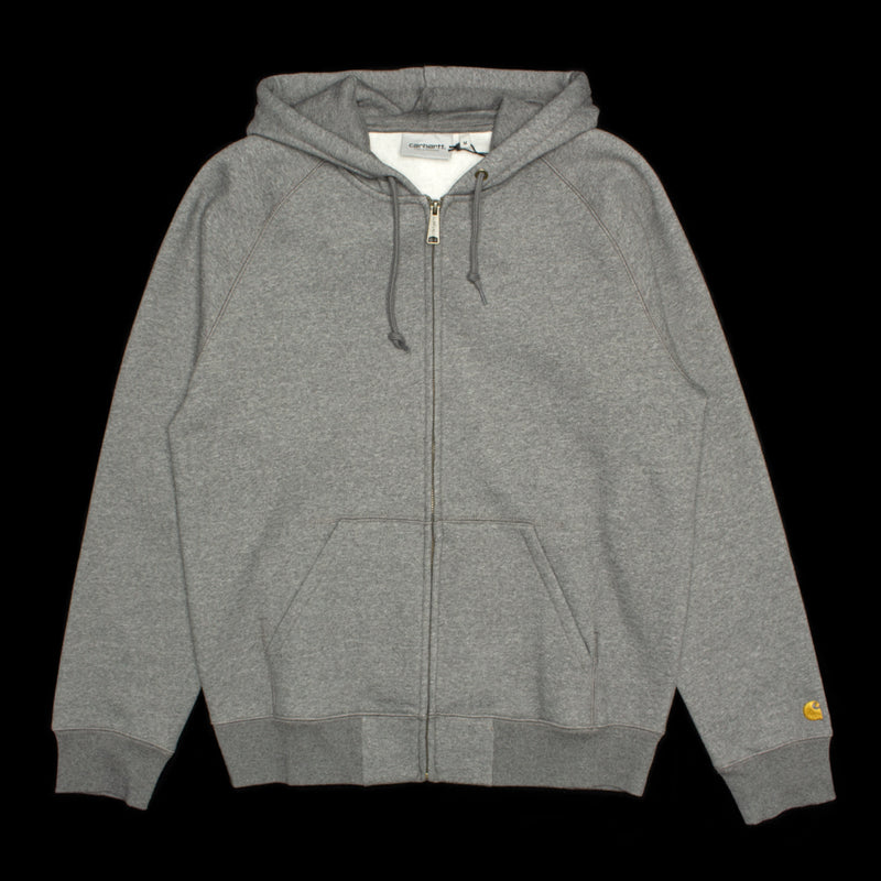 Carhartt WIP | Hooded Chase Jacket Dark Grey Heather Gold