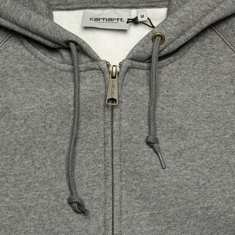 Carhartt WIP | Hooded Chase Jacket Dark Grey Heather Gold
