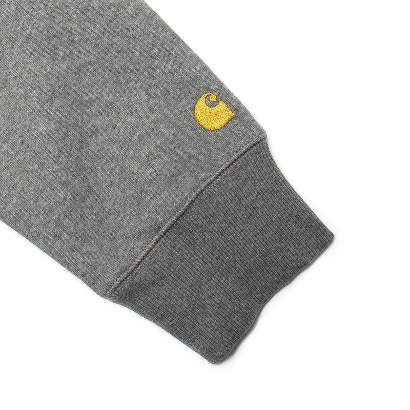 Carhartt WIP | Hooded Chase Jacket Dark Grey Heather Gold