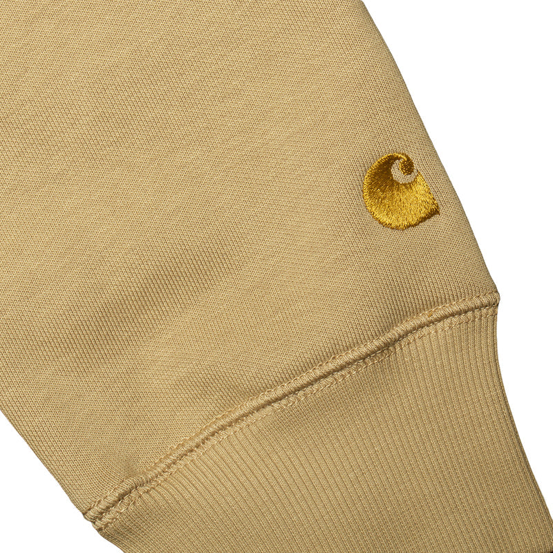 Carhartt WIP | Hooded Chase Sweatshirt Style # I033661-22I Color : Sable / Gold