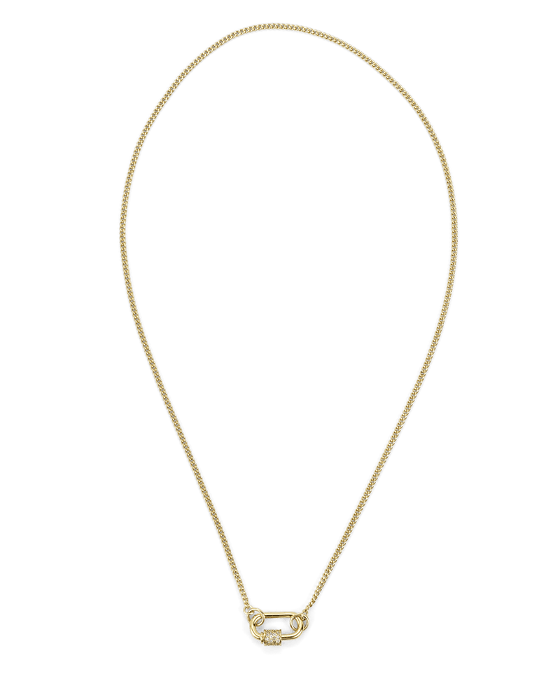 HOOPER NECKLACE - GOLD PLATED 18K-DIAMANTE-JEWELLERY-Billini-Billini