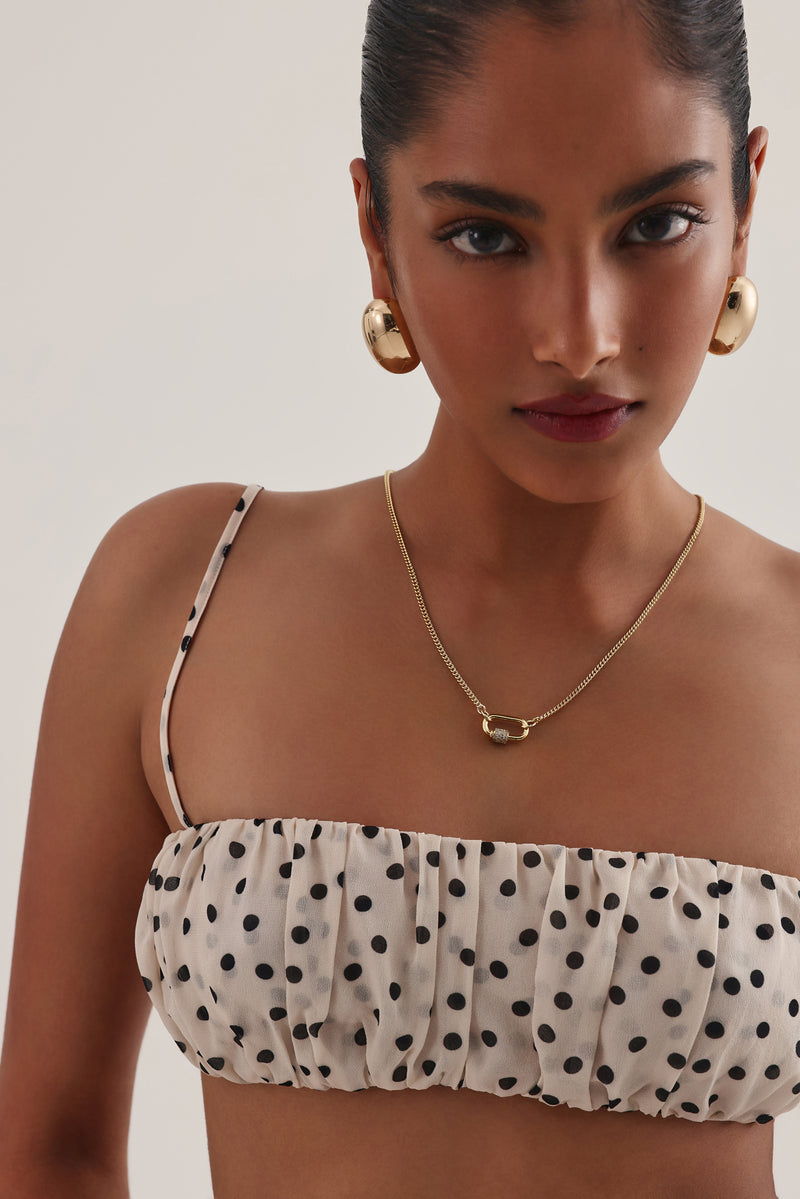 HOOPER NECKLACE - GOLD PLATED 18K-DIAMANTE-JEWELLERY-Billini-Billini