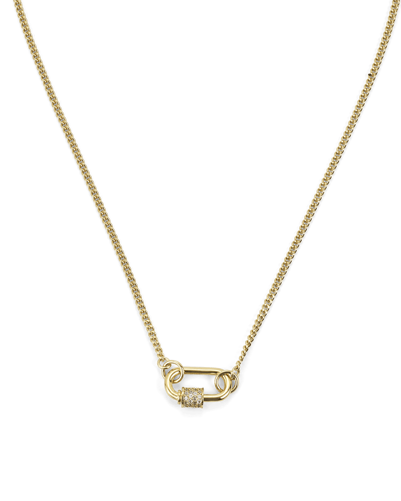 HOOPER NECKLACE - GOLD PLATED 18K-DIAMANTE-JEWELLERY-Billini-Billini