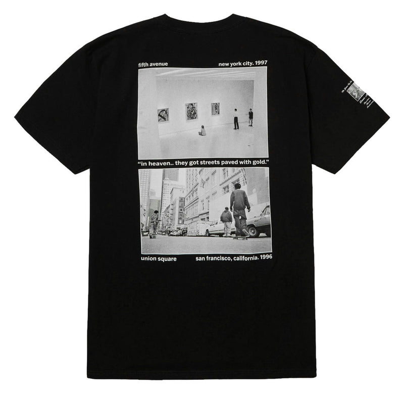 HUF Paved With Gold T-Shirt - Black