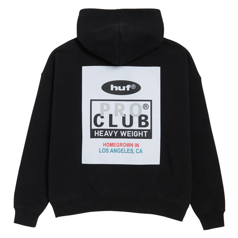HUF x Pro Club Heavyweight Hoodie - Black