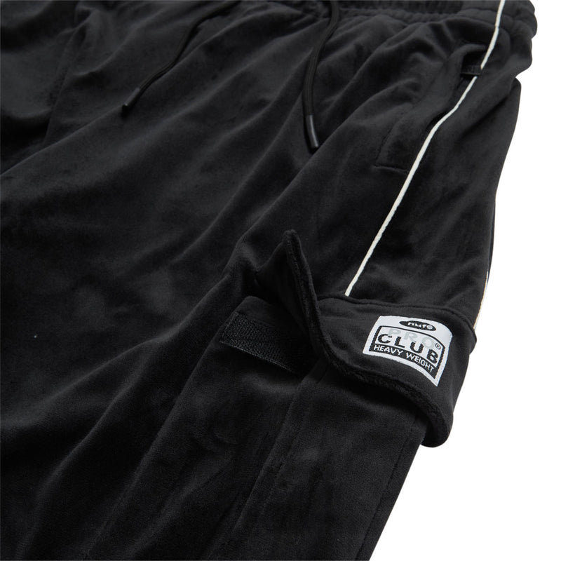 HUF x Pro Club Velour Cargo Pants - Black