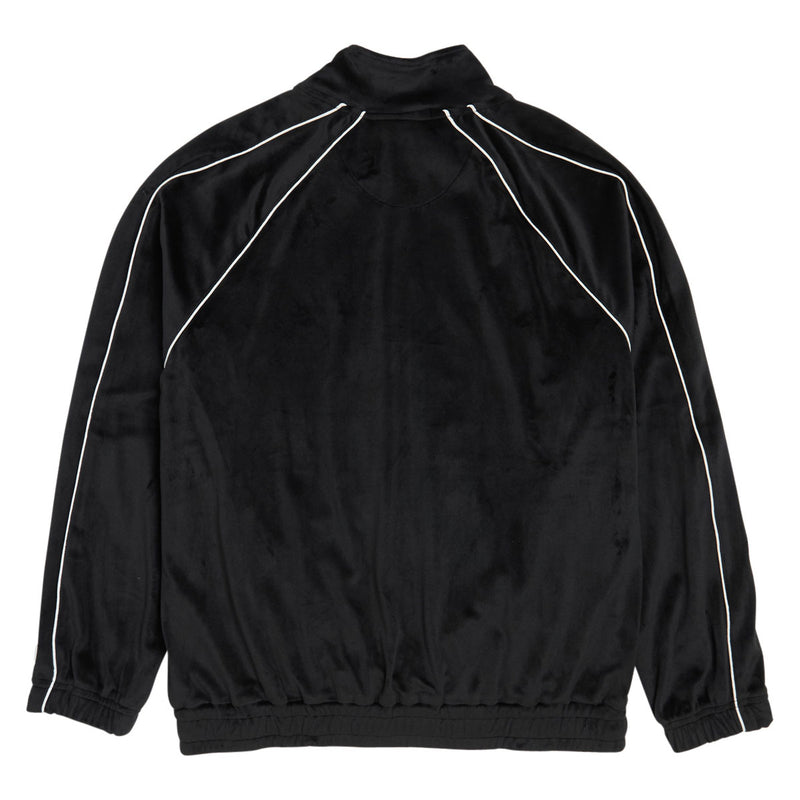 HUF x Pro Club Velour Track Jacket - Black